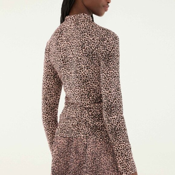 Pink Baby Leopard Jersey Blouse - Picture 2 of 3